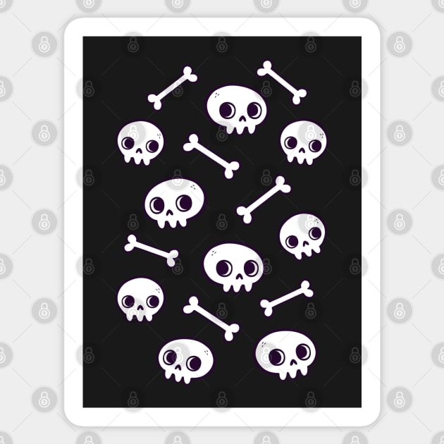 Cute Skulls | Nikury Sticker by Nikury